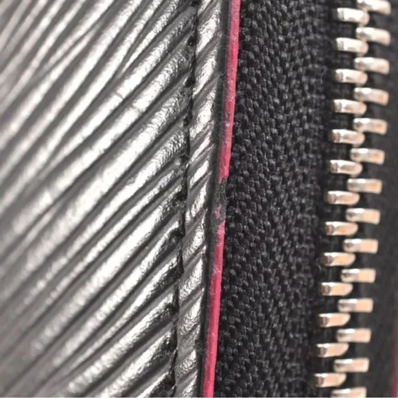 🩷Louis Vuitton Black/Pink Epi Zippy Long Wallet/Purse |PRELOVED | RARE!!🩷🖤🩷 - Picture 15 of 16